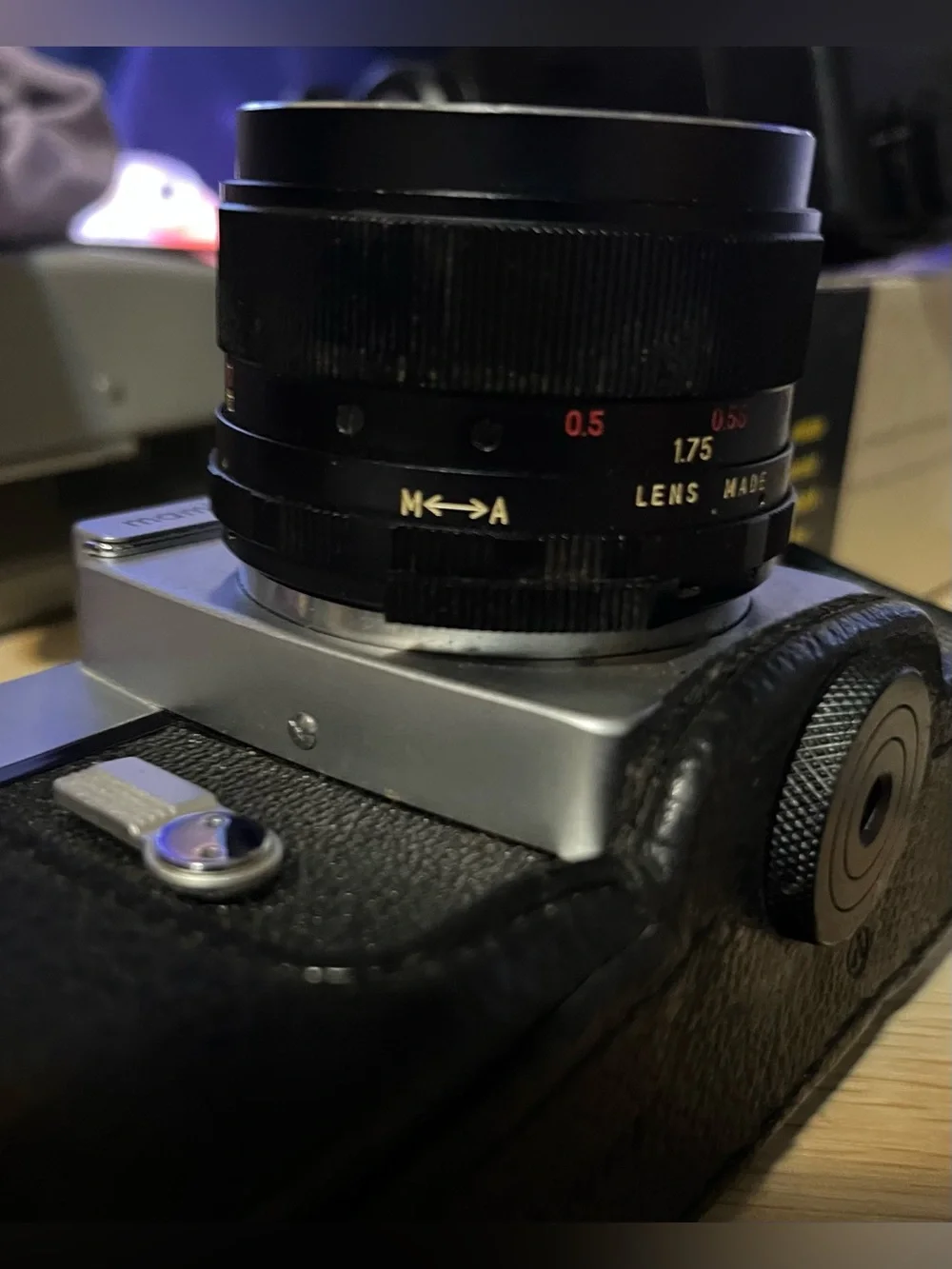 Mamiya/Sekor 1000 DTL 55mm f/1.8 Silver and Black Vintage Camera